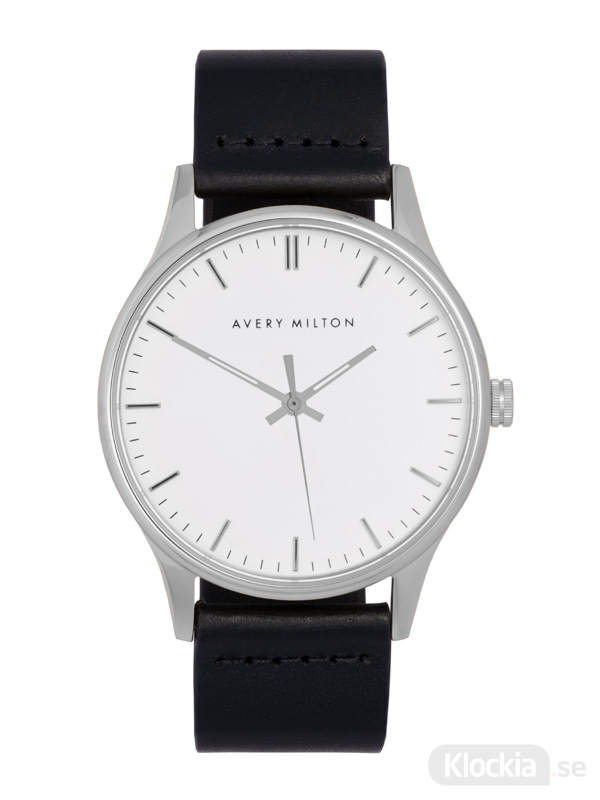 Avery Milton Como Black Silver/White 1193401220 Unisexklocka