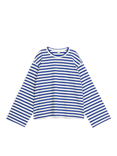 Relaxed Long-Sleeve T-shirt - Blue