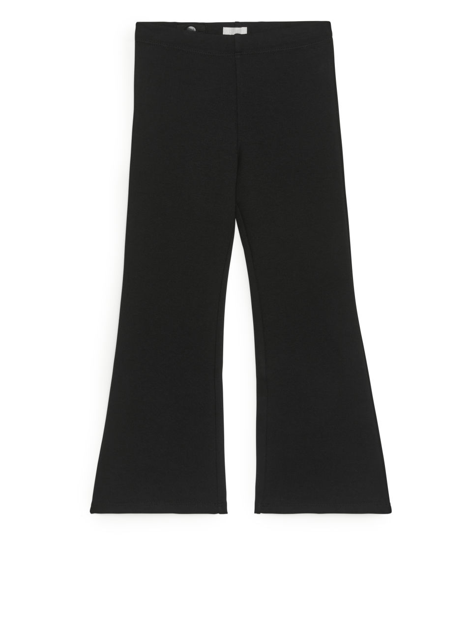Boot Cut Jersey Leggings - Black