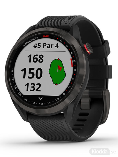 Garmin Approach S42 Grå med svart armband 010-02572-00 - Golfklocka