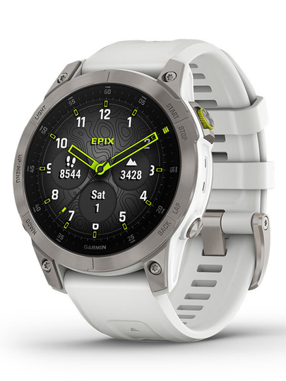 Garmin Epix 2 Sapphire Vit titan