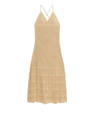 Crochet Dress - Beige