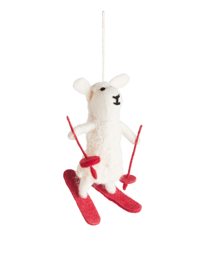 Felt So Good Skiing Sheep - White