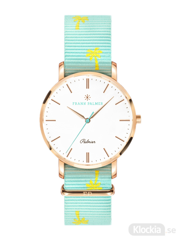 Frank Palmer - Palmier Rosé Case - Light Blue Nato FPW0055