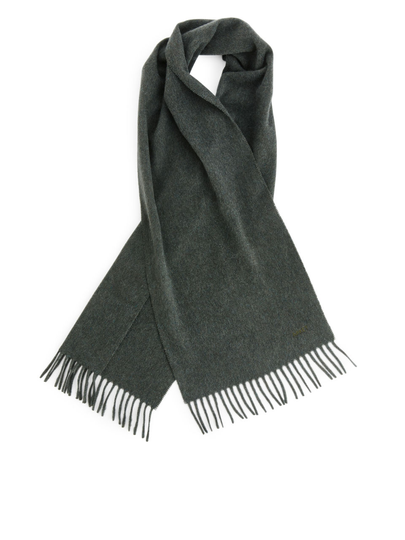 Woven Cashmere Scarf - Green
