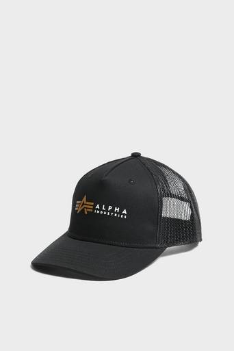 Alpha Industries Keps Alpha Label Trucker Cap Svart