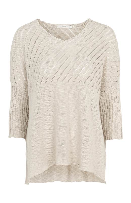 Cellbes Oversize tröja med hålbrodyr Offwhite