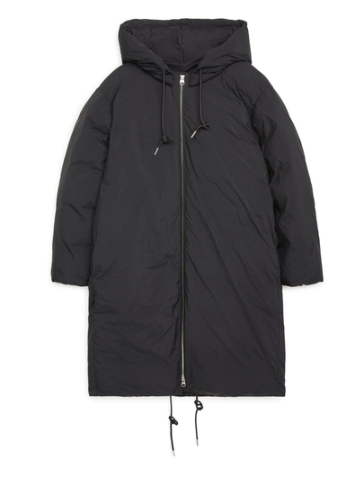 Oversized Padded Parka - Black