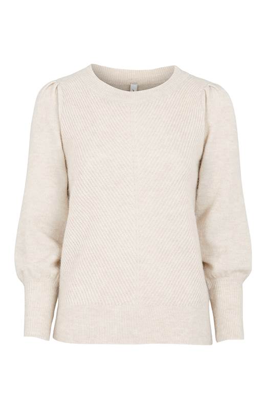 Soyaconcept Supermjuk jumper Lamar Beigemelange