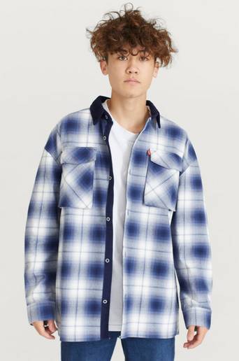 Levi's Overshirt LVB Long Sleeve Shirt Jacket Blå