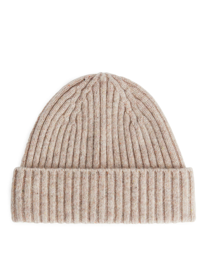 Wool Beanie - Beige