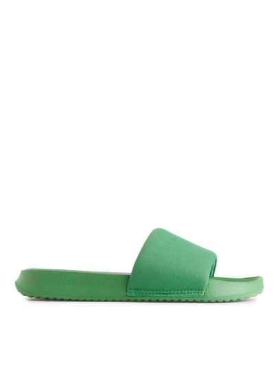 Soft Slide Sandals - Green