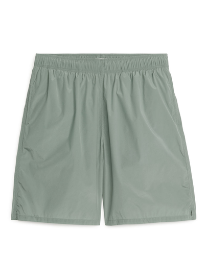 Longline Swim Shorts - Green