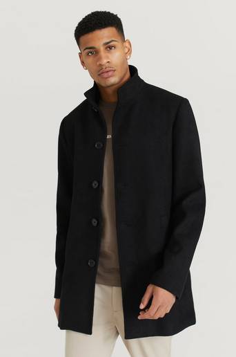 Studio Total Rock Clean Stand Coat Svart