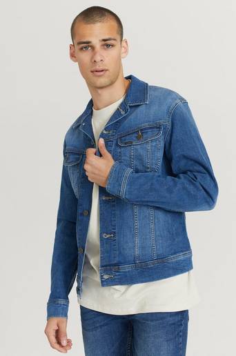 Lee Jeansjacka Slim Rider Blå