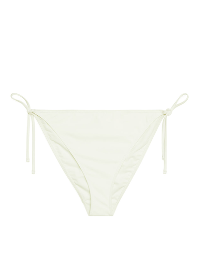 Tanga Bikini Bottoms - White