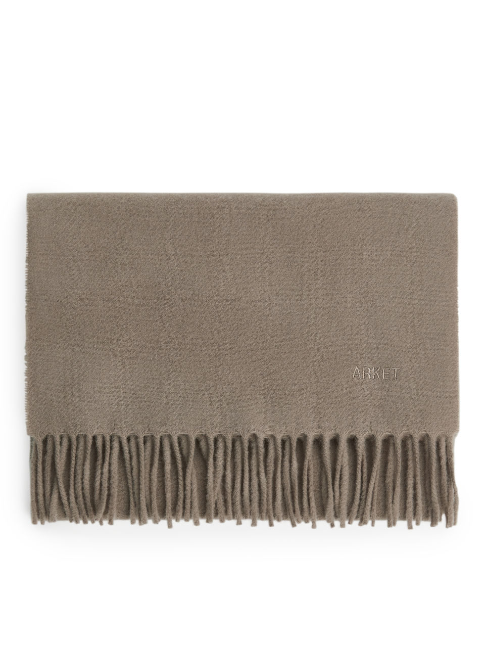Woven Wool Scarf - Green