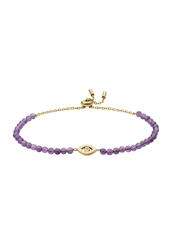 FOSSIL Armband Georgia - Lila/Guld JF03791710