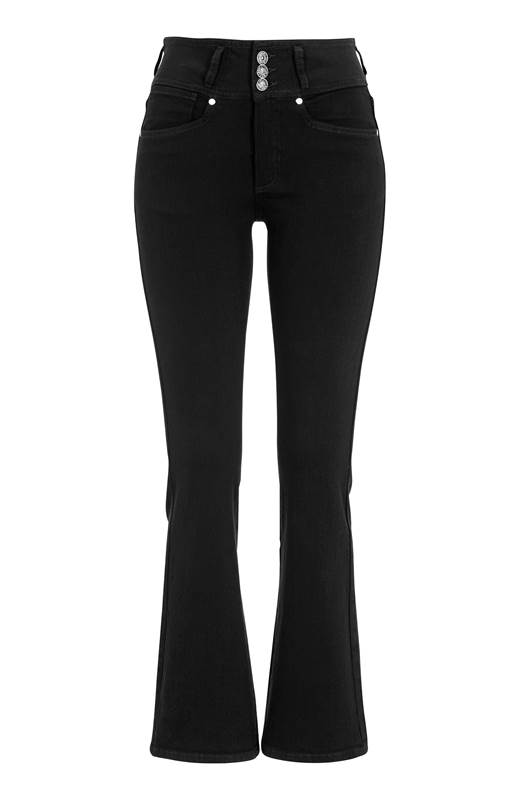 Cellbes Bootcut jeans med hög midja Jennifer Svart