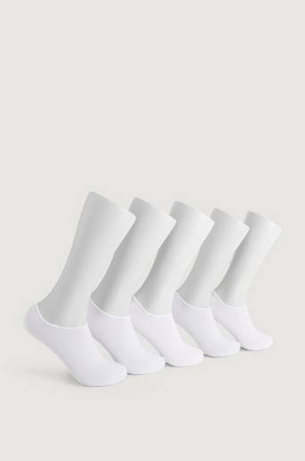 Studio Total 5-pack Sneaker Liner Socks Vit