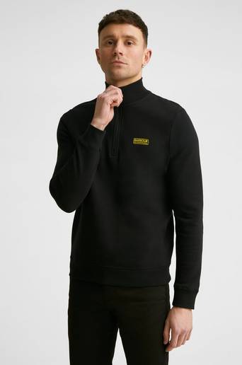 Barbour Tröja B.Intl Essential Half Zip Svart