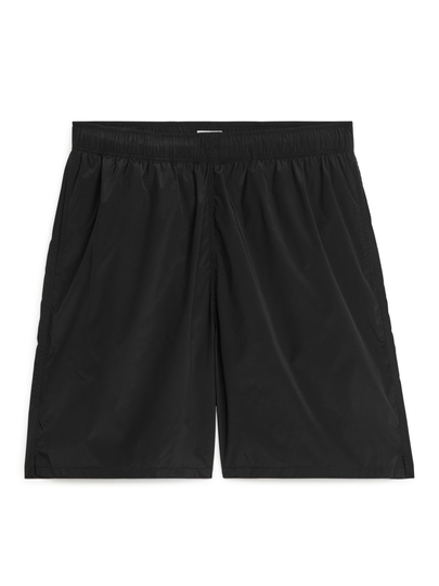 Longline Swim Shorts - Black