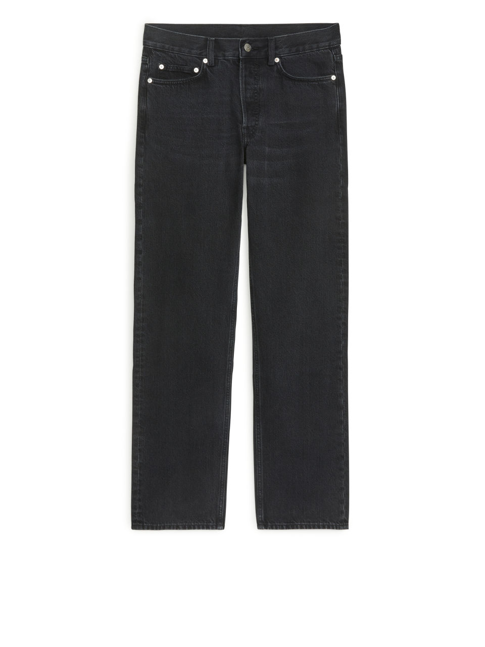 LOOSE Black Wash Jeans - Grey