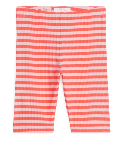 Rib Jersey Cycling Shorts - Orange