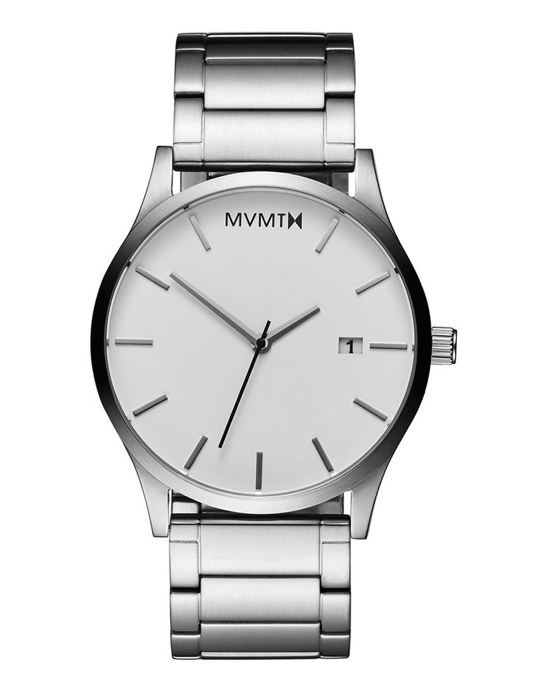 MVMT Classic White Silver 45mm D-L213.1B.131
