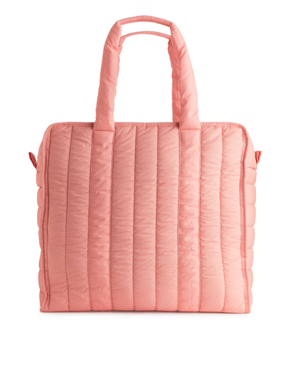 ARKET and Pia Wallén Quilted Tote Bag - Pink