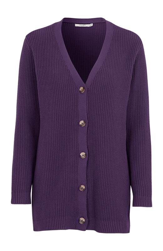 Cellbes Cardigan i bomull Lila