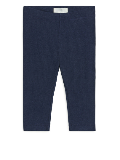 Cotton Lyocell Leggings - Blue