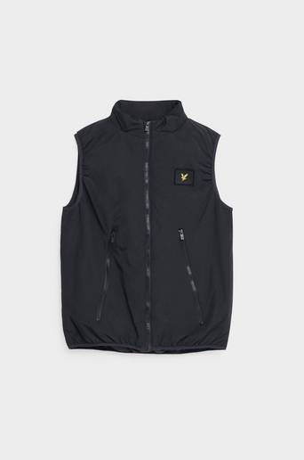 Lyle & Scott Väst Double Zip Packable Gilet Svart