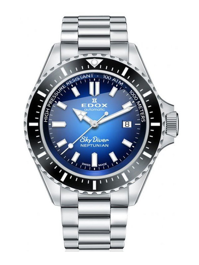 Edox SkyDiver Neptunian Date Automatic-80120-3NM-BUIDN