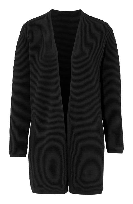 Cellbes Lång cardigan med fickor Svart