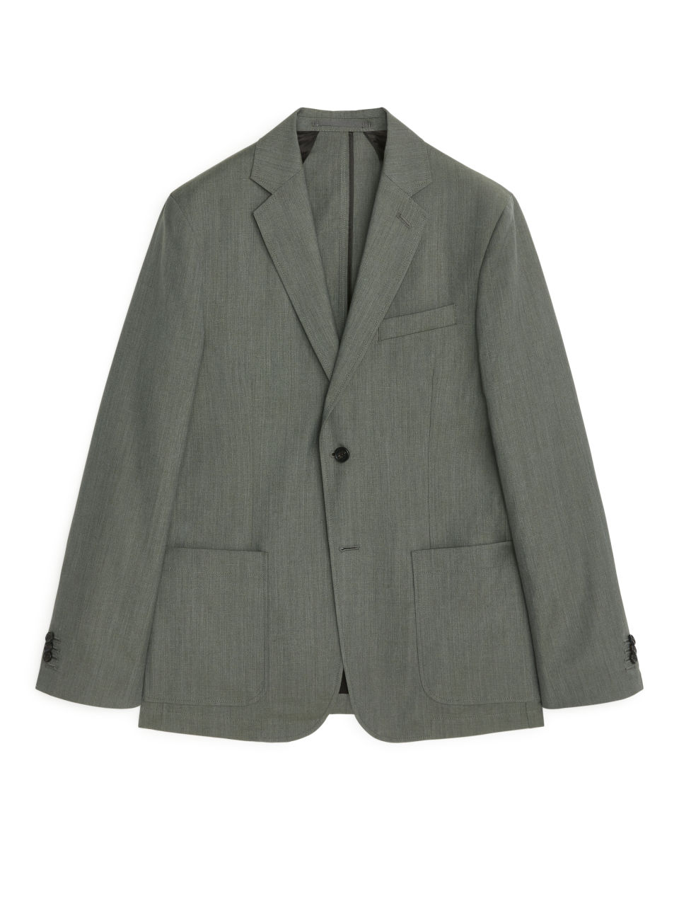 Casual Blazer Wool Linen - Green