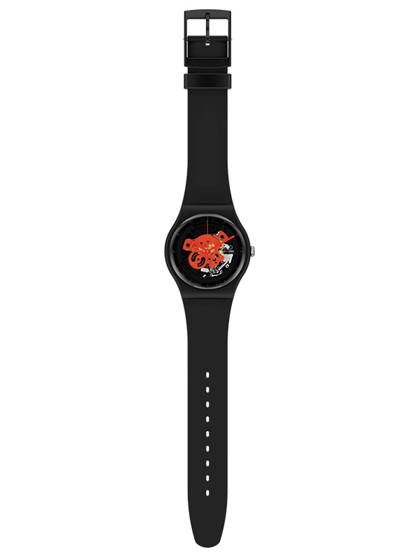 SWATCH Time To Red Big SO32B110 Herrklocka