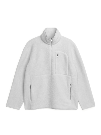 Half-Zip Fleece Jacket - Grey