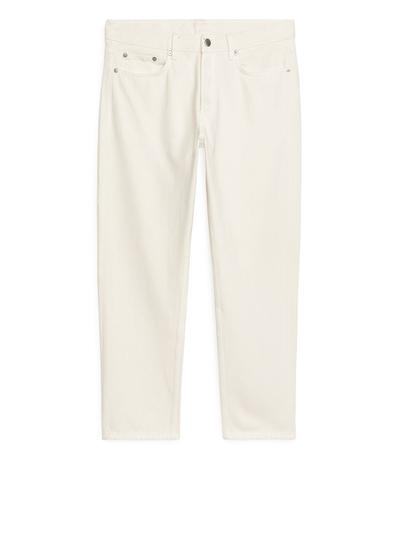 REGULAR Cropped Jeans - Beige