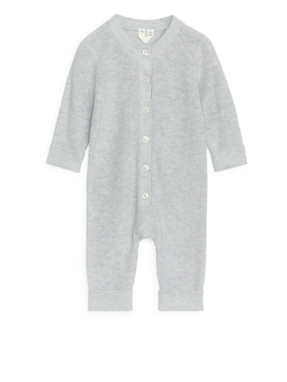Knitted Overall - Grey