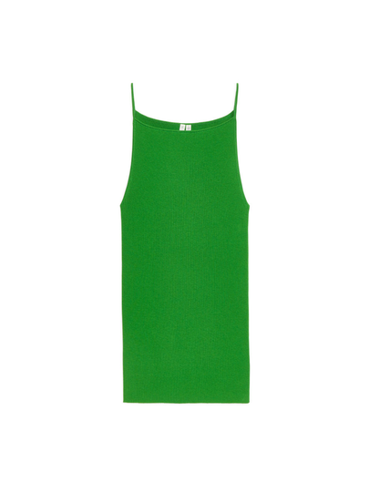 Silk Blend Tank Top - Green