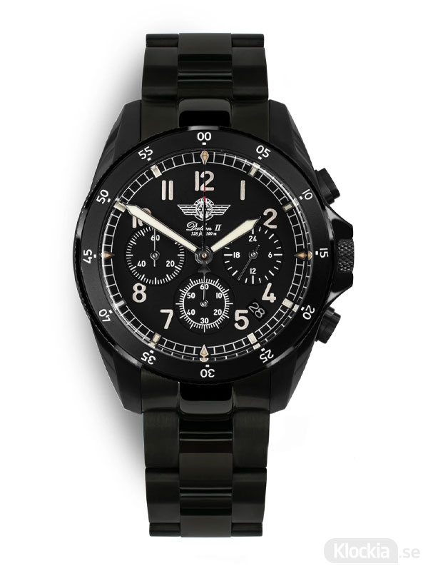 MALM Dalton 2 Black Chronograph 41 Bracelet MW-DAIIDLC39SWAF-LTD-B - Herrklocka