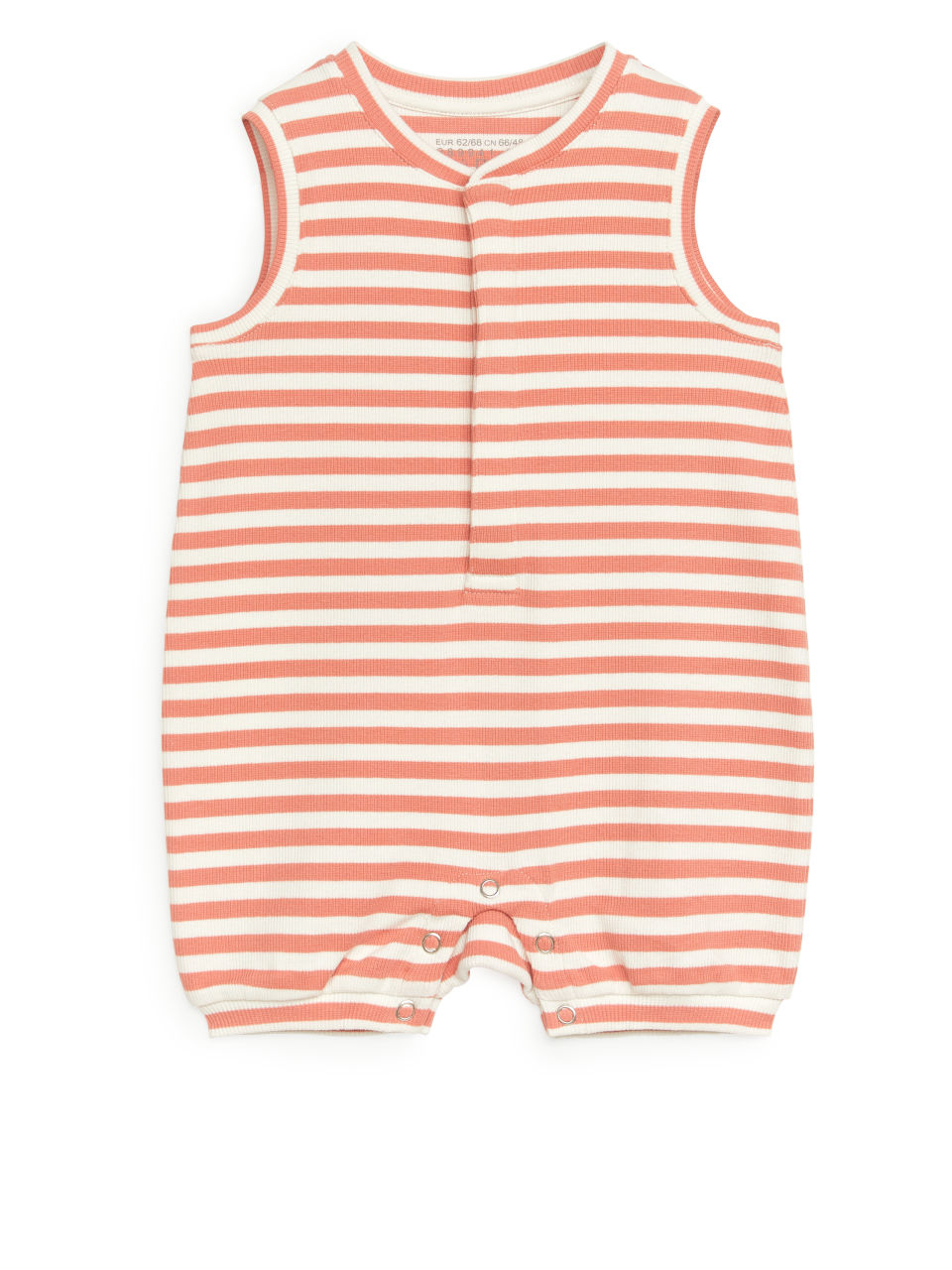 Sleeveless Jersey Romper - Orange