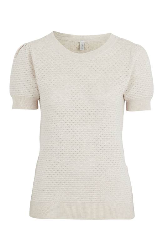 Soyaconcept Strukturstickad jumper Dollie Beigemelange