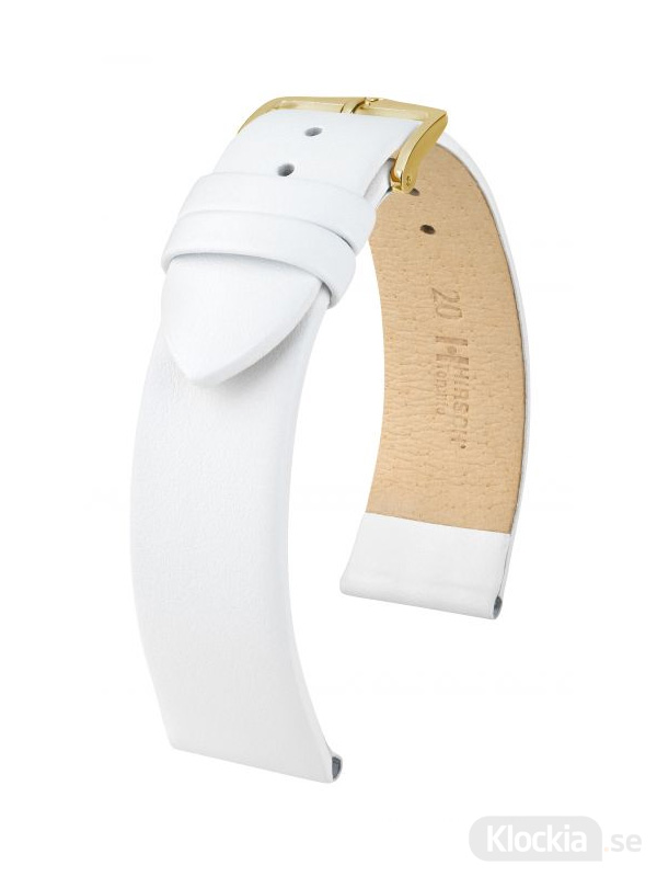 Klockarmband Hirsch Toronto 8mm Medium Vit/Guld 03702100-1-08