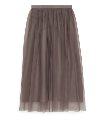 Tulle Skirt - Beige