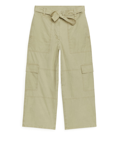 Belted Utility Trousers - Green
