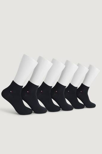 Tommy Hilfiger Strumpor TH Men Quarter 6-Pack Svart