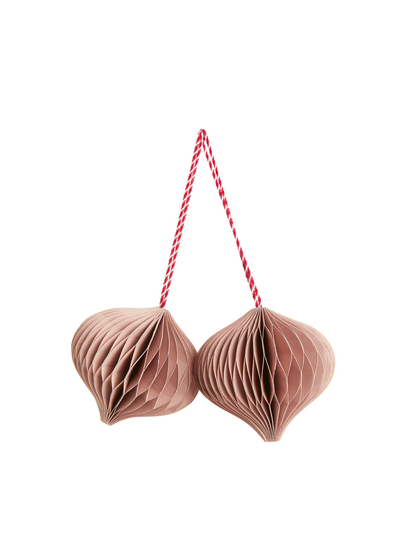 Honeycomb Ornaments 6 cm - Orange