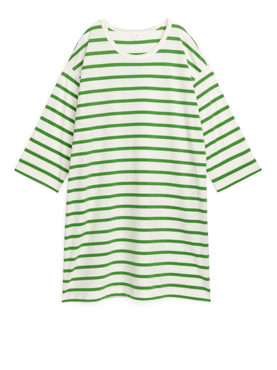 Relaxed T-Shirt Dress - Green